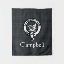 Tenture Scottish Campbell Crest Badge & Tartan