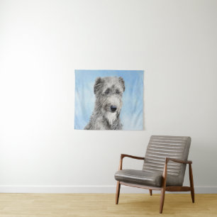 Tenture Scottish Deerhound Paining - Original Dog Art