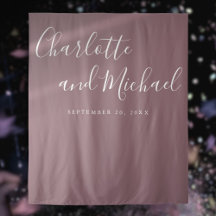 Script Mauve Mariage Photo Booth Arrière-plan