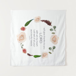 Tenture Scripture, Psaume 9, All Your Wonderful Deeds LORD