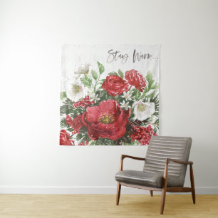 Tenture Séjournez au chaud - Fleurs de vacances