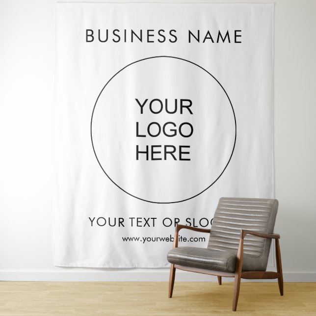 Tenture Séminaire de fêtes Logo de l'entreprise Contexte v (En situation)