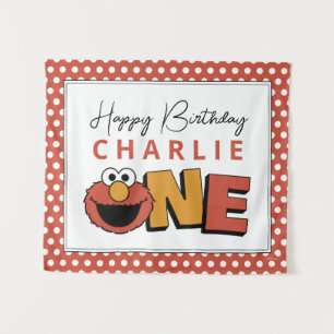 Tenture Sesame Street Elmo - Premier Anniversaire