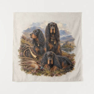Tenture Setter Gordon avec faisans, Art
