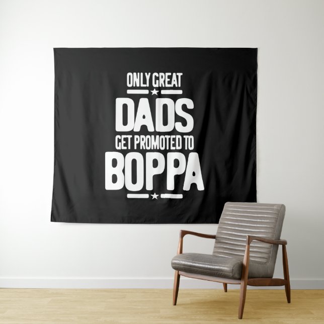 Tenture Seuls Les Grands Dads Sont Promus À Boppa (En situation (horizontale))