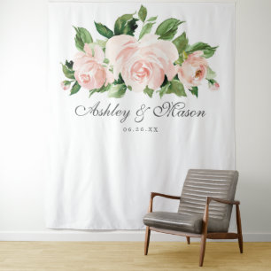 Tenture Shabby Chic Mariage en toile de fond Photo Booth