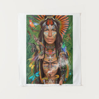 Tenture Shamen des hommes de la mère