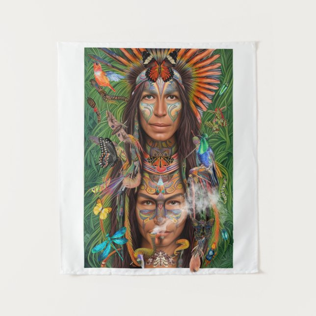 Tenture Shamen des hommes de la mère (Devant)