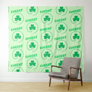 Tenture Shamrock de Clover Jour de la Saint Patrick vert i