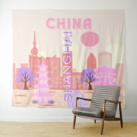 Shanghai Chine Pastel Voyage Art