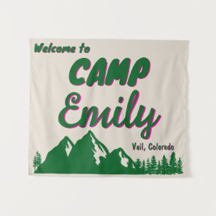 Tenture SIGNE DE LA PROPRIÉTÉ DU Camping Fête des mariées 