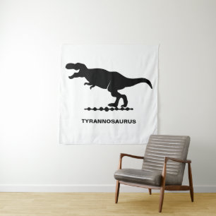 Tenture Silhouette de dinosaure Tyrannosaurus