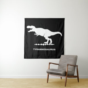Tenture Silhouette de dinosaure Tyrannosaurus