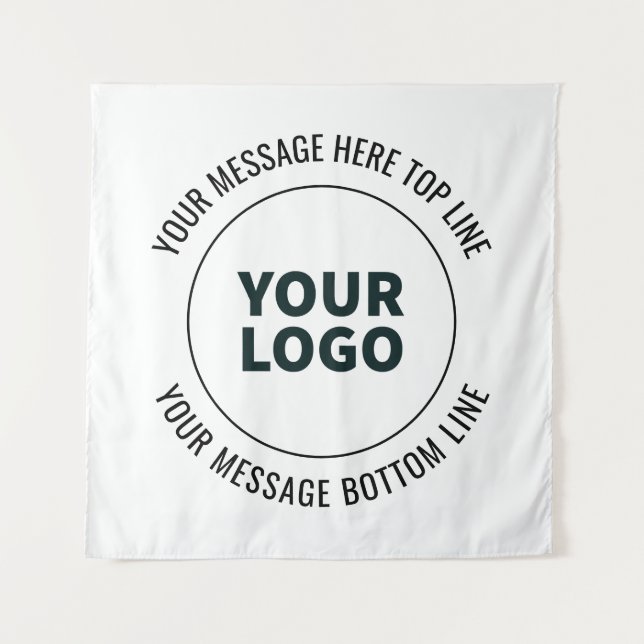Tenture Simple à remplacer par votre logo ou votre image (Devant)