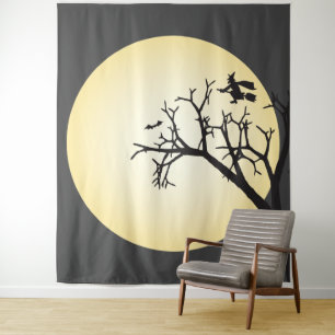 Tenture Simple fond pour photo de fête d'Halloween sorcièr