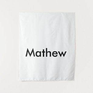 Tenture simple lettre initiale monogramme ajouter votre no