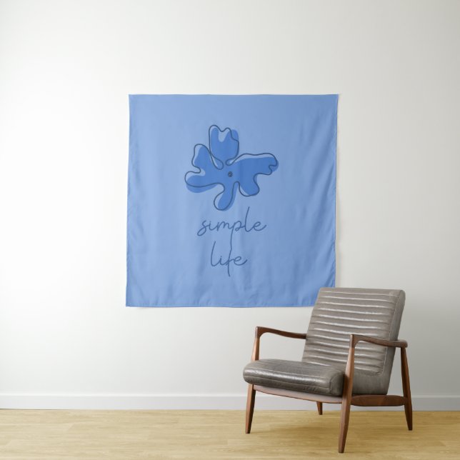 Tenture Simple Life Minimalism Tapestry (En situation)