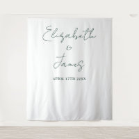 Simple Script Emerald Green Mariage fond photo