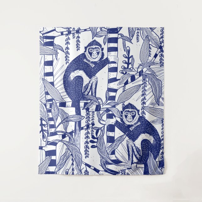 Tenture Singe dans la jungle (Devant)