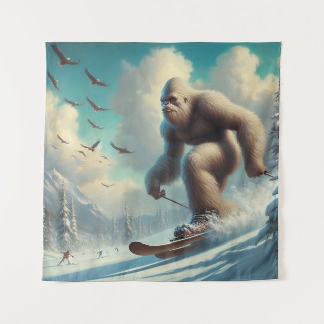 Tenture Ski Bigfoot (Devant)