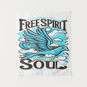 Tenture Sky Bird avec l'esprit et l'âme libres