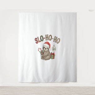 Tenture Slo Ho Ho Xmas Sloth