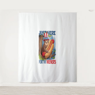 Tenture Sloth Hot Dog 4 juillet BBQ