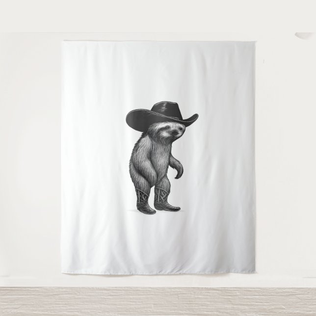 Tenture Sloth Howdy Sloth (Devant)