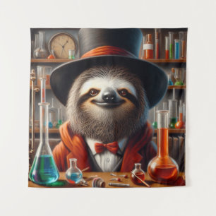 Tenture Sloth Mad Scientifique