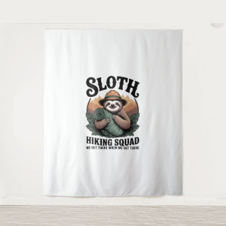 Tenture Sloth Randonnée Squad Funny Camping