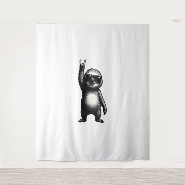 Tenture Sloth Rocking Dance (Devant)