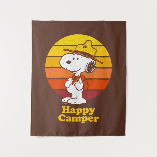 Tenture Snoopy | Scout Beagle - Happy Camper (Devant)