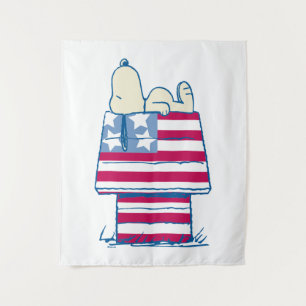 Tenture Snoopy sur 4 juillet Dog House