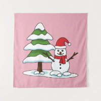 Snowman avec Snowman Pine Tree