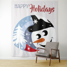 Tenture Snowman joyaux vacances Noël salutation Tapestry