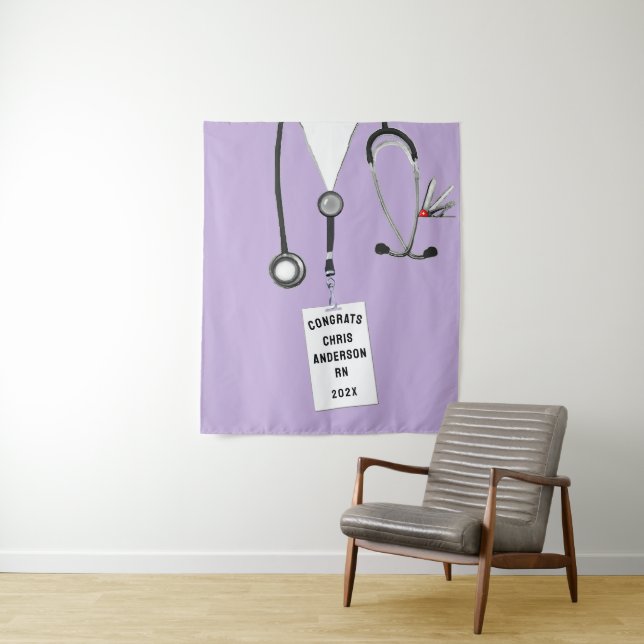 Tenture Soins infirmiers de l'école Parti de graduation (En situation)
