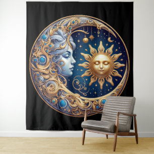Tenture Soleil et Lune Célestes