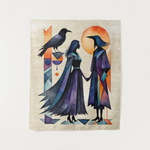 Tenture Sorcières modernes - une œuvre d'art abstrait 1 - 