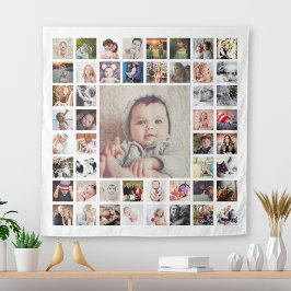 Tenture Souvenirs de famille personnalisés Collage de phot