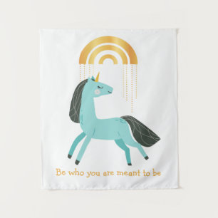 Tenture Soyez Qui Vous Êtes Blue Unicorn