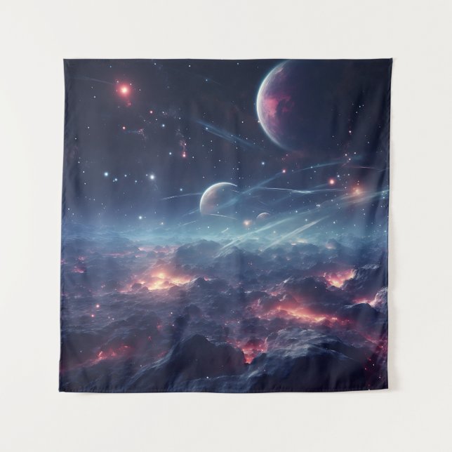 Tenture Space Galaxy Symphony Tapestry (Devant)
