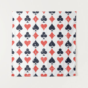 Tenture Spade, diamant, coeur, motif de club