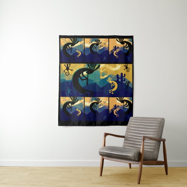 Tenture Spirit of Kokopelli Desert Paysage moyen (En situation)