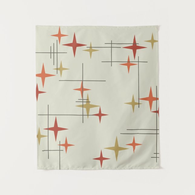 Tenture Stars du Mid Century (Devant)