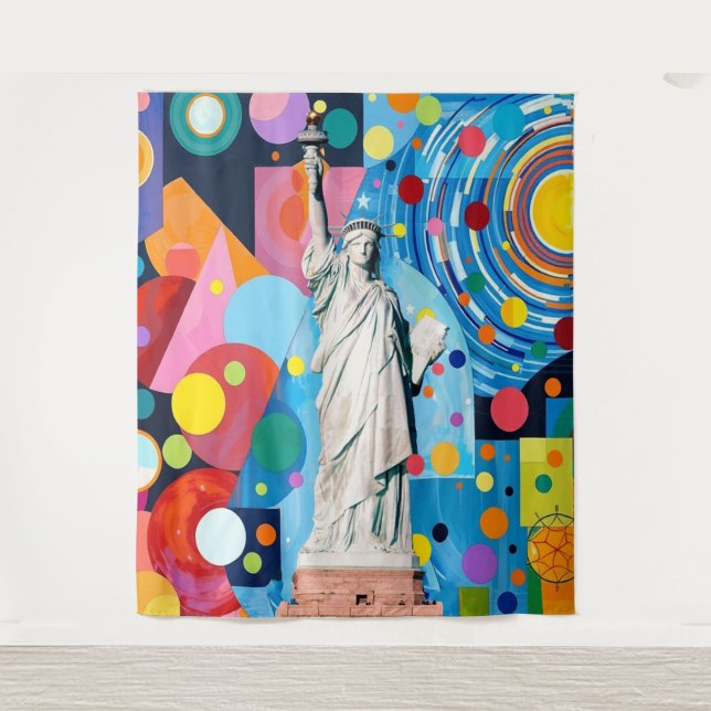 Tenture Statue of Liberty (Devant)