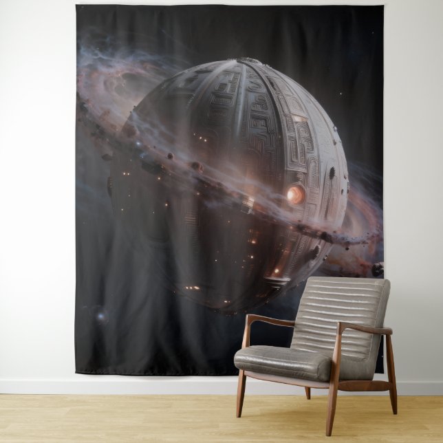 Tenture Stellar Path – Voyage à travers l'univers (En situation)