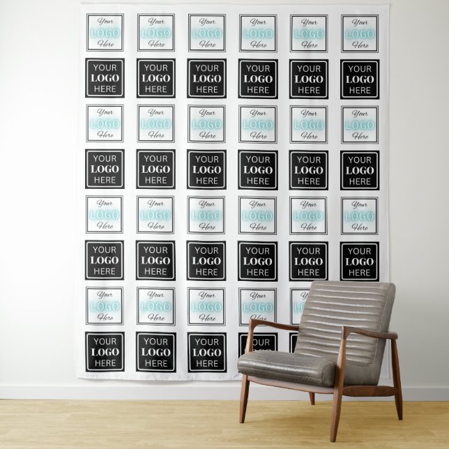 Tenture  Step & Repeat Business Backdrop Two Logo Banner (En situation)