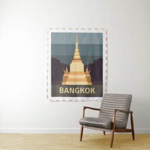 Tenture Sticker pour timbre de voyage
