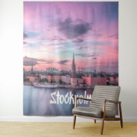 Stockholm Capitale de Suède Skyline de Nuit