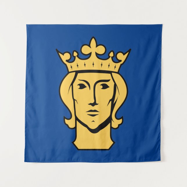 Tenture Stockholm city flag Sweden symbol (Devant)